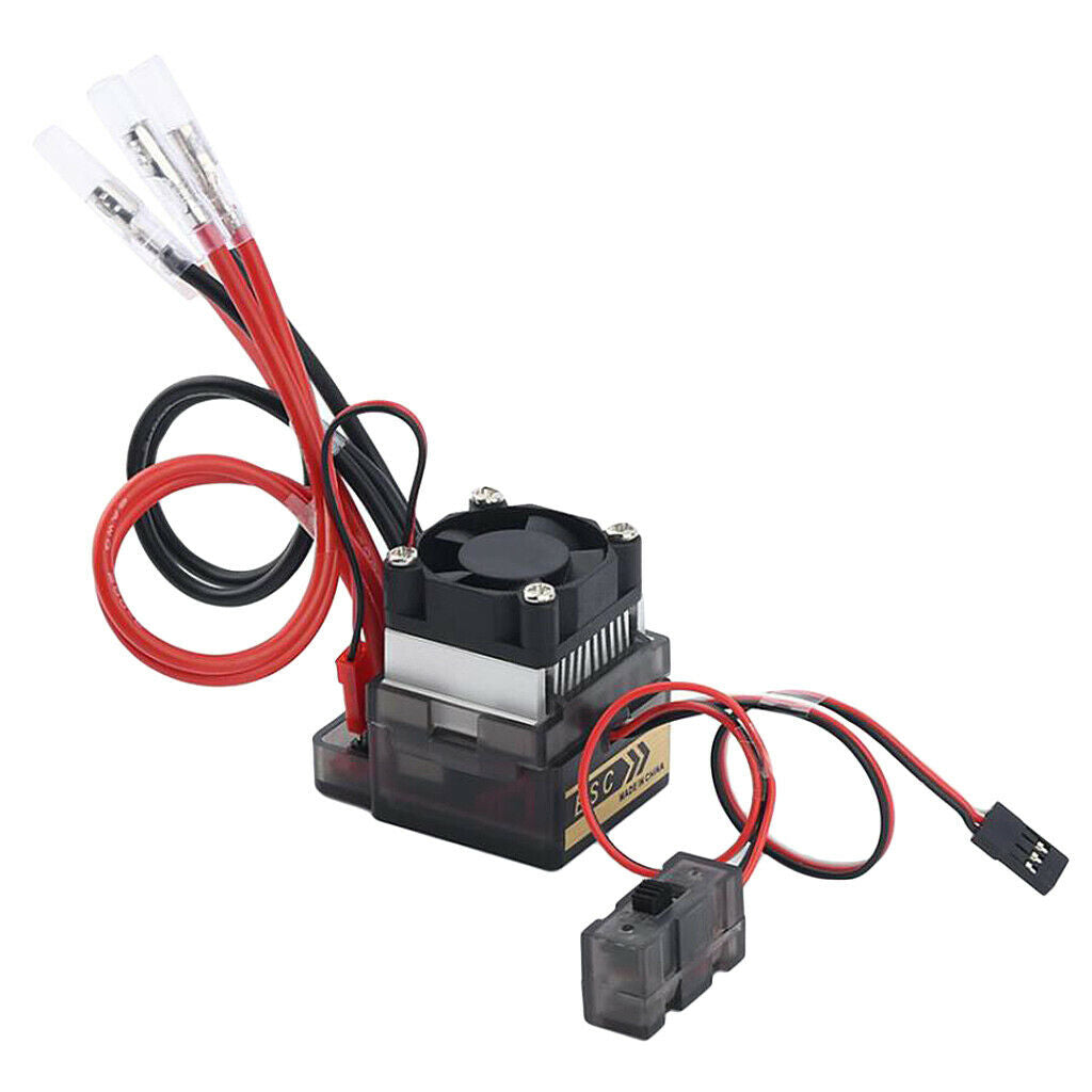 320A Brushed ESC Speed Controller Built-in 5.6V 2A BEC + Cooling Fan for 1/10 RC