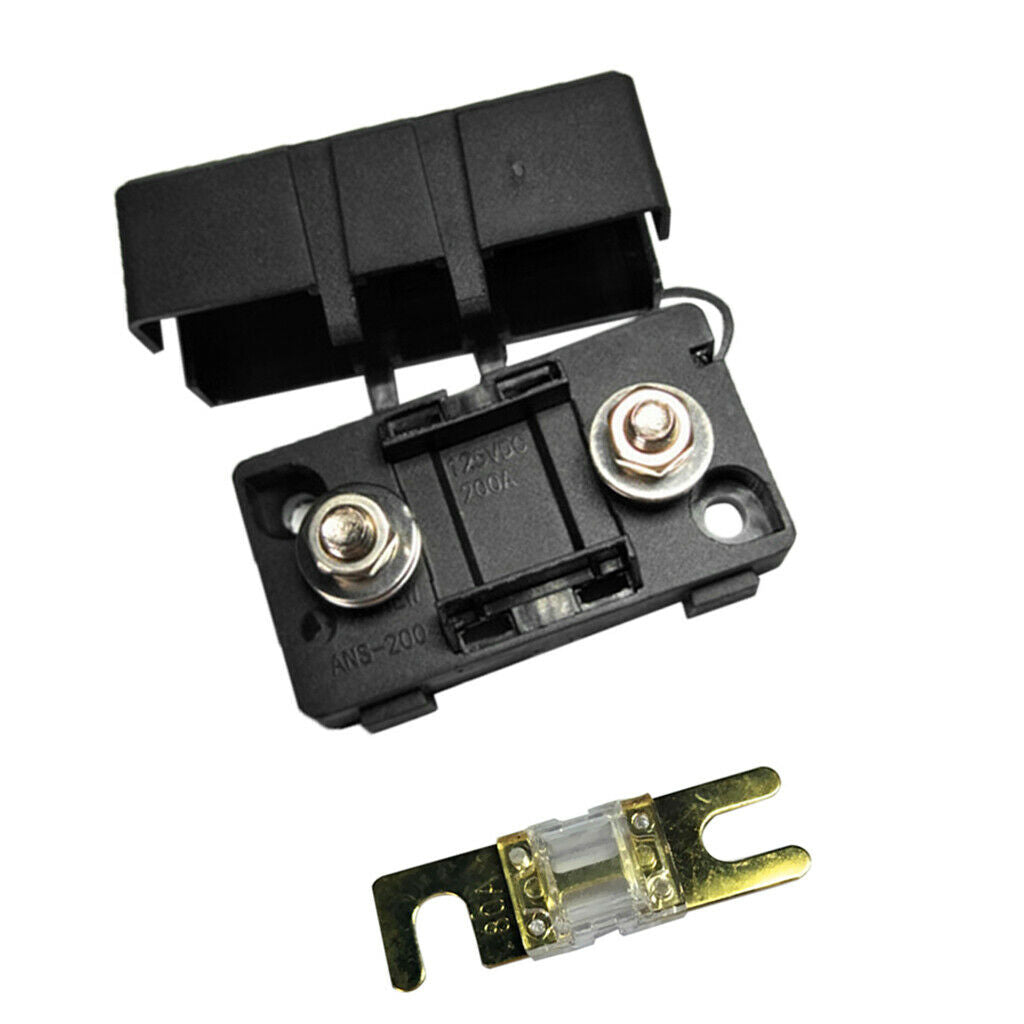 Automotive Car Mini ANS Fuse Holder Fusebox Block Dustproof Cover 80A+100A
