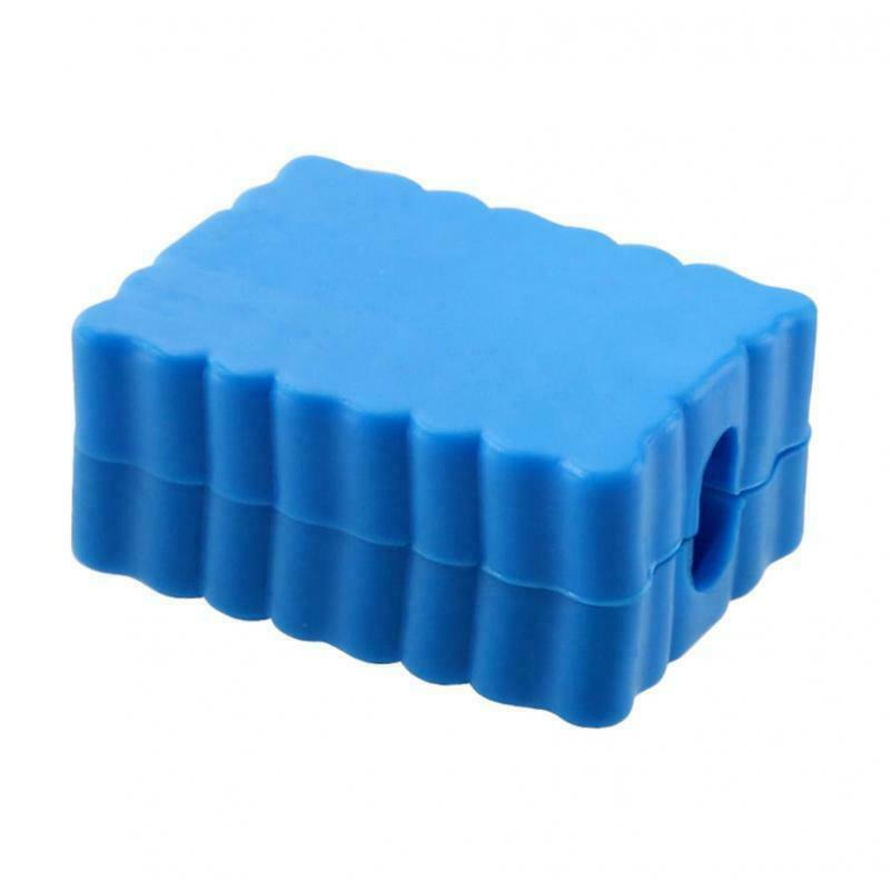 Set of 2 32 Holes Plastic 1/4" Hex Shank Screw Drill Bits Holder Blue Storage