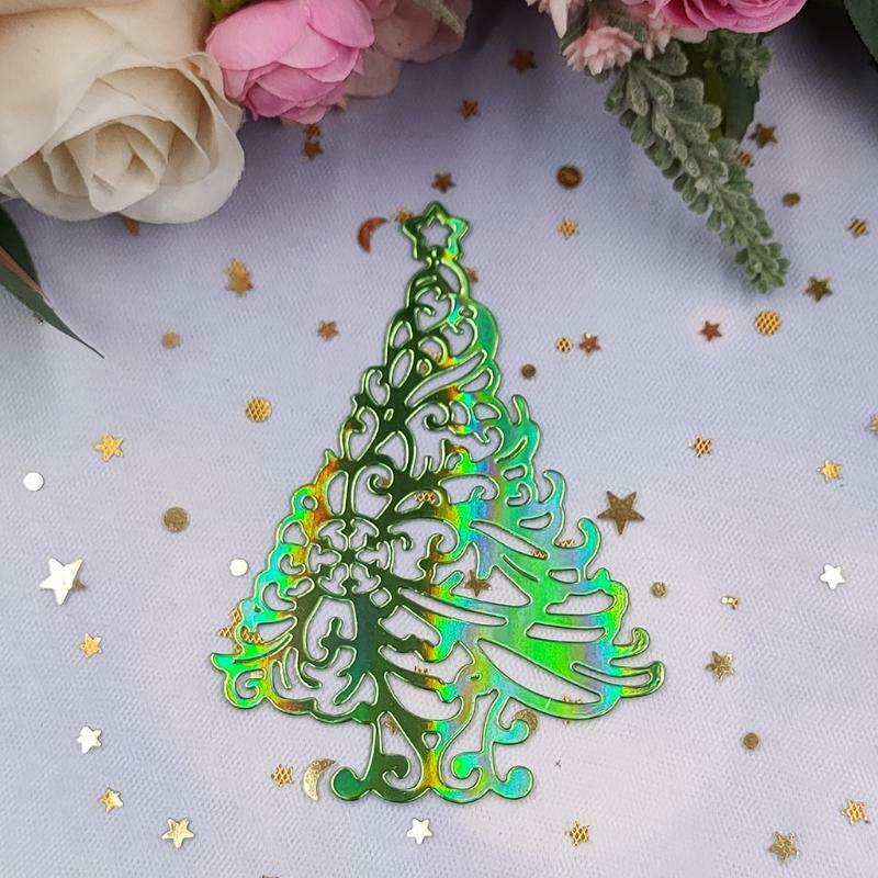 Christmas Tree Star Die-Cuts Stencils for DIY Scrapbooking Album Carbon Steel