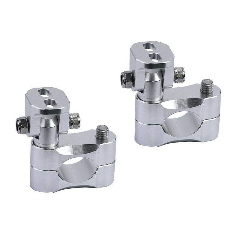 2X Motorcycle Bike Bumper Tube Bar Clip Extension Spot Light Lamp Holder Bracket