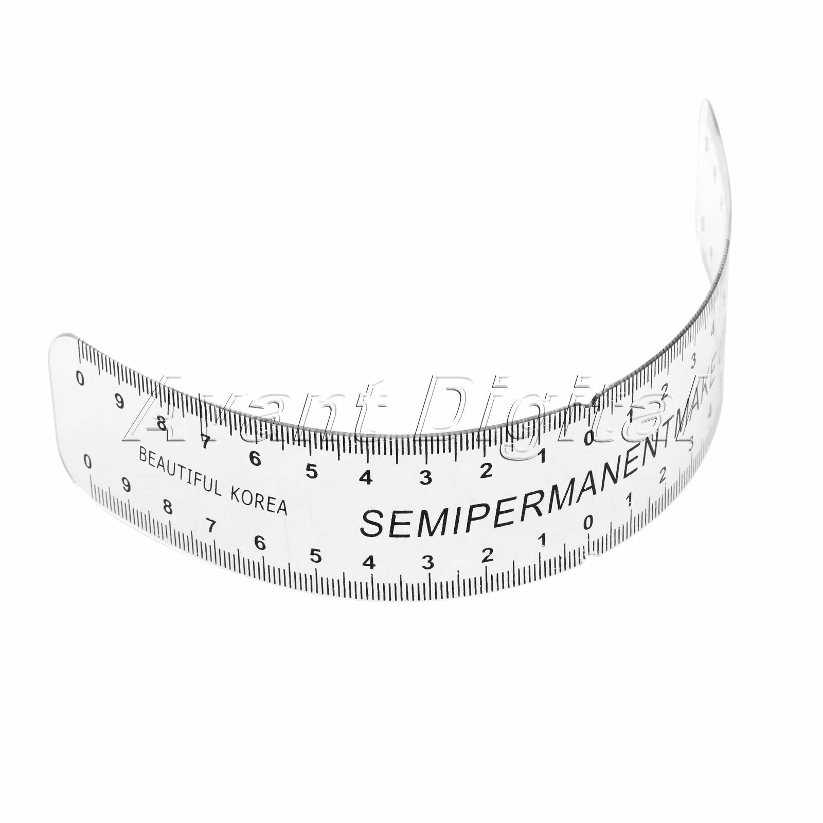 Eyebrow Grooming Stencil Shaper Ruler Measure Tool Makeup Reusable Black