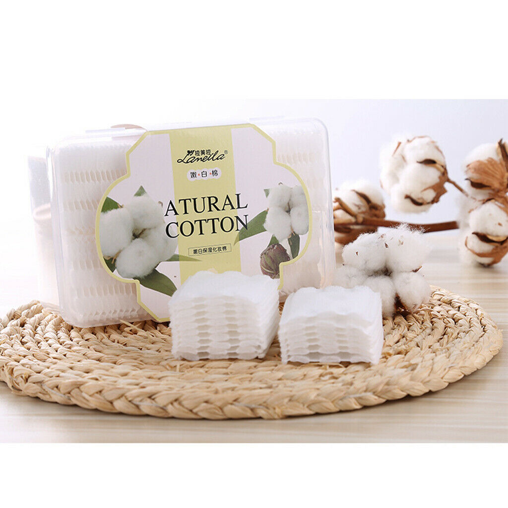 100x Soft Makeup Remover Cotton Pads Cosmetic Puff Face Nail Cleaning Wipes