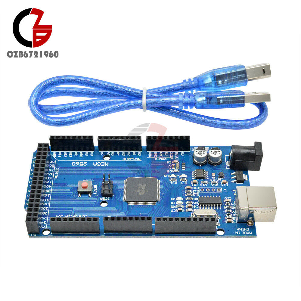 2Pcs Atmega2560-16AU CH340G ATMEGA 2560 R3 Board Compatible Arduino Mega2560 R3