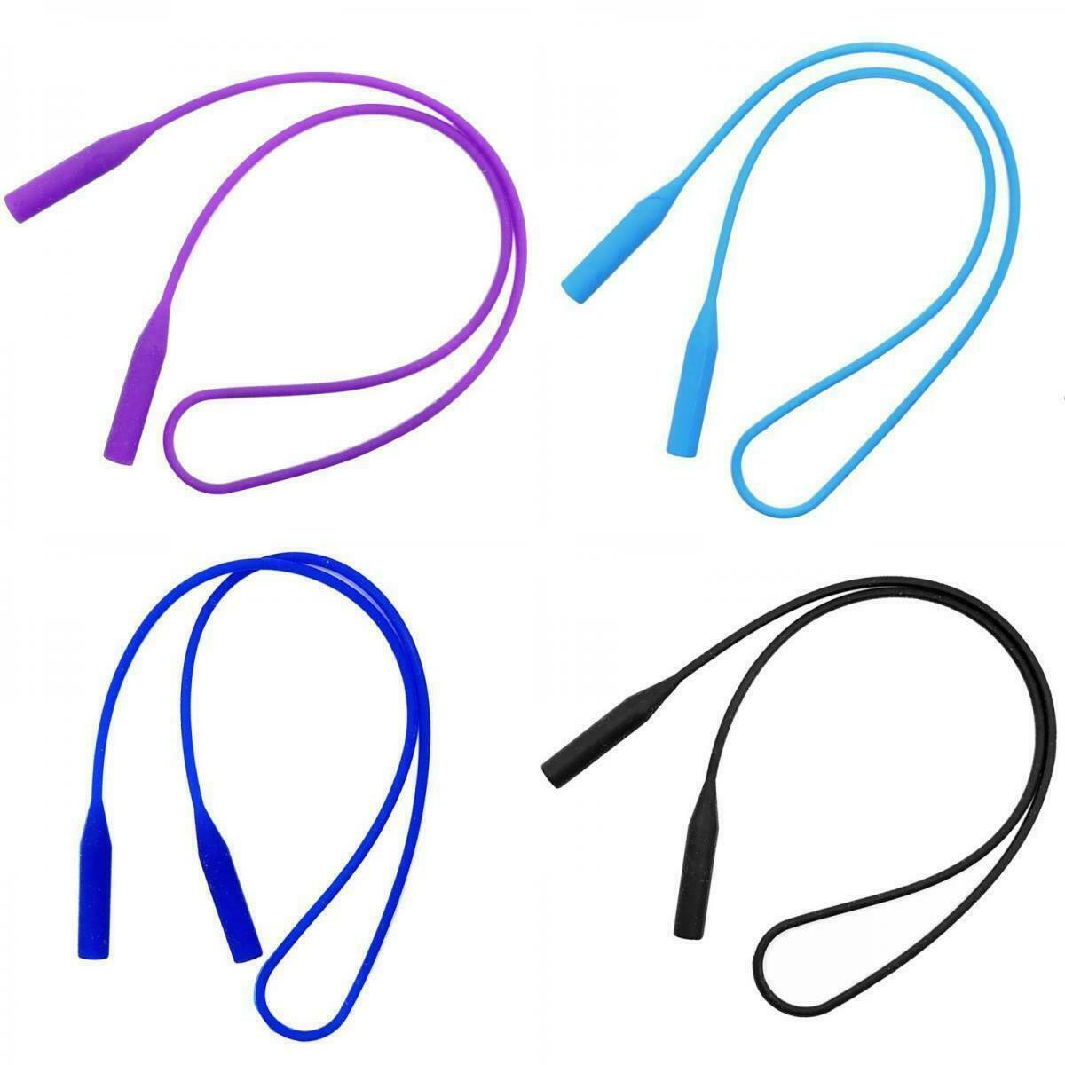4 Pieces Silicone Adults Reading Glass Neck Cord Lanyard Eyeglasses Strap