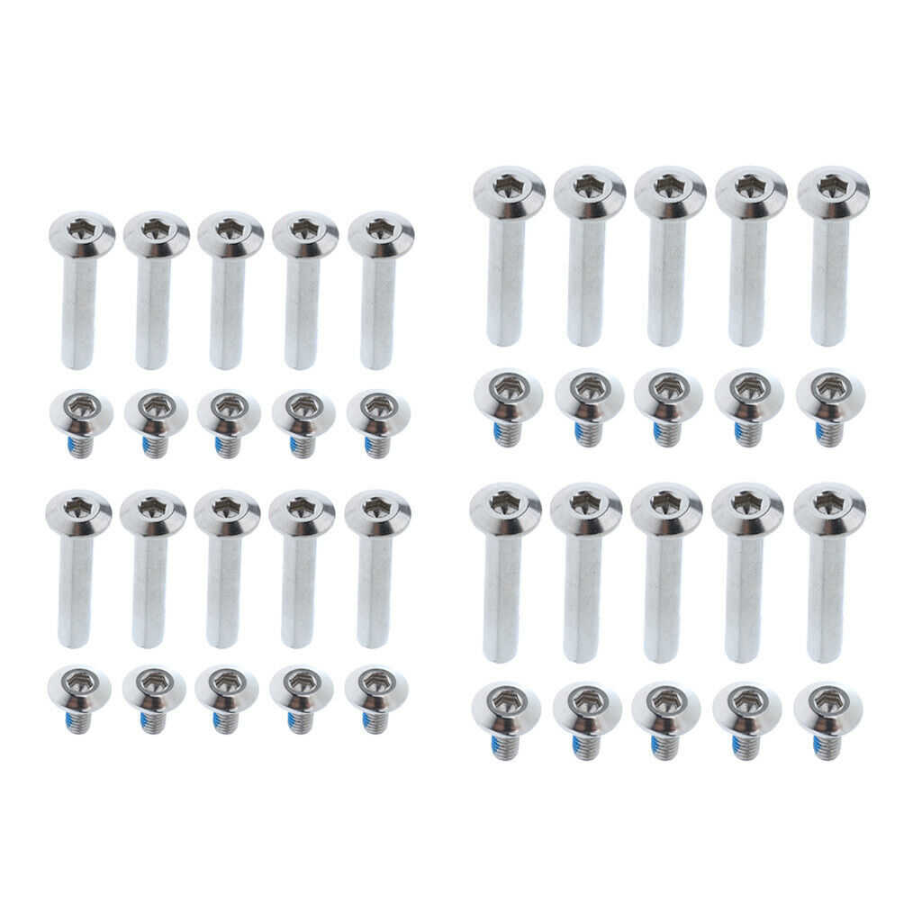2X 1 Set Inline Skate Wheel Screw Nail Replacement Roller Skates Nut Bolts 31mm