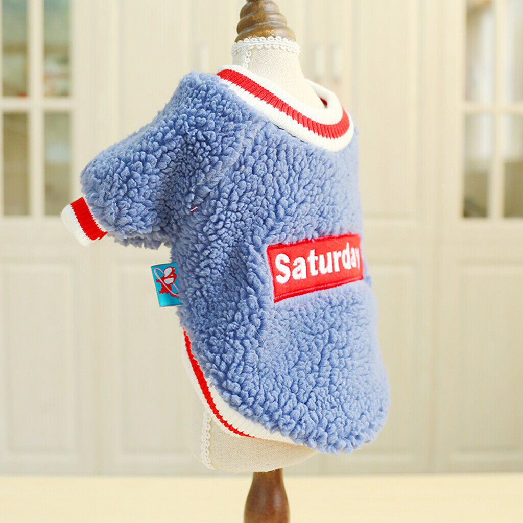 2Pcs Cute Dog Winter Warm Coat Dog Jacket Apparels For Small Dogs Puppy