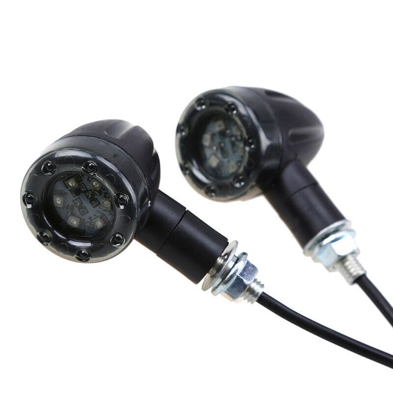 M8 Motorcycle Rear Turn Signal Lights Indicator LED Blinker Universal Plastic