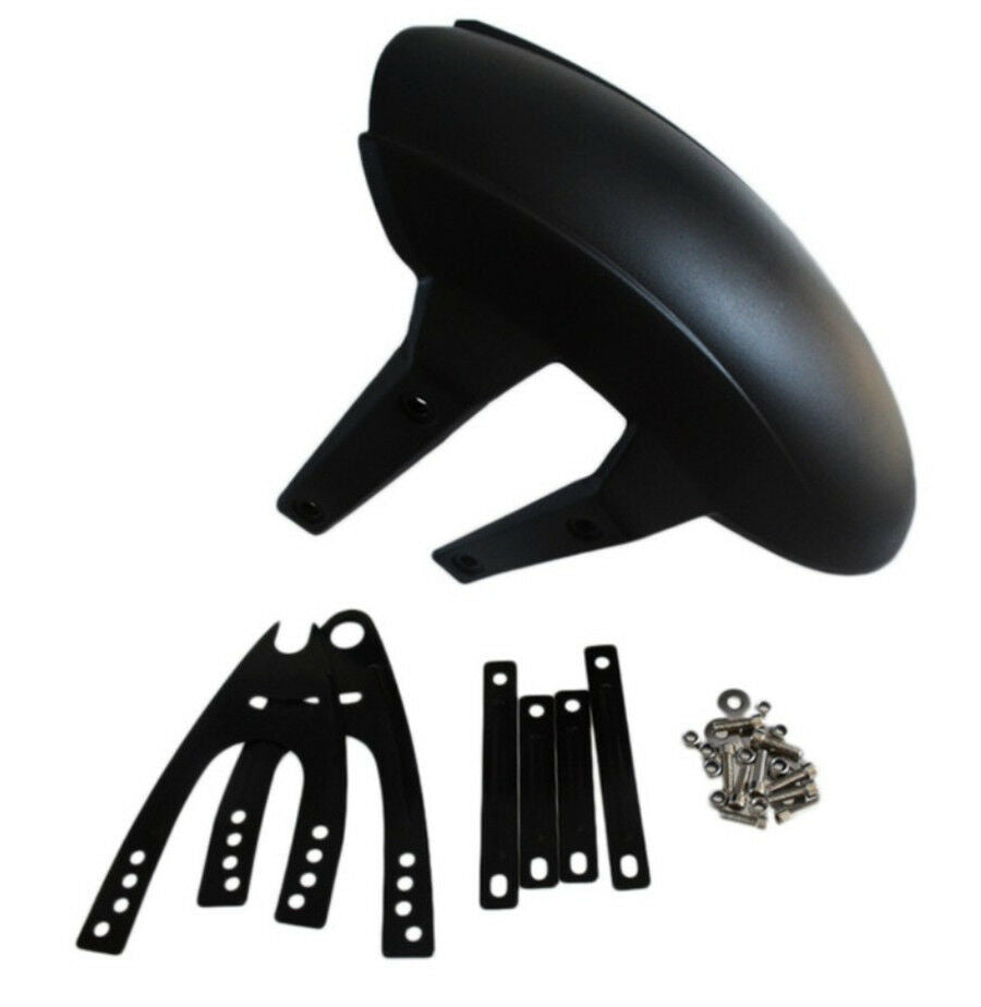 No Groove Tires Universal Black PVC Motorcycle Rear Wheel Fender Splash Guard