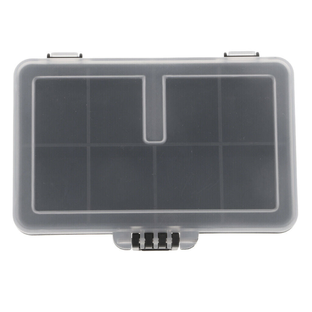 8 Compartments Waterproof Plastic Fishing Lures Baits Hook Tackle Box Case