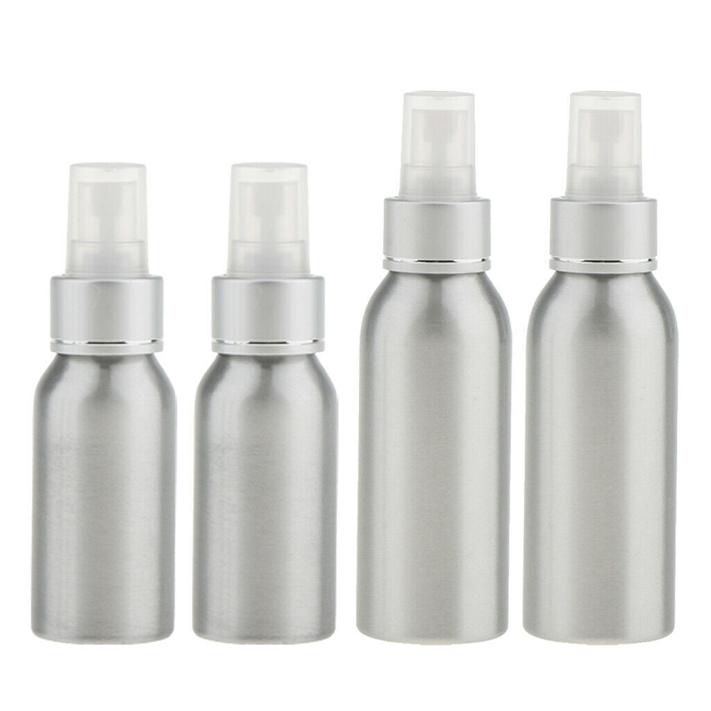 4 Empty Spray Bottle Travel Perfume Refillable Cosmetics Salon Solution 50/120ml