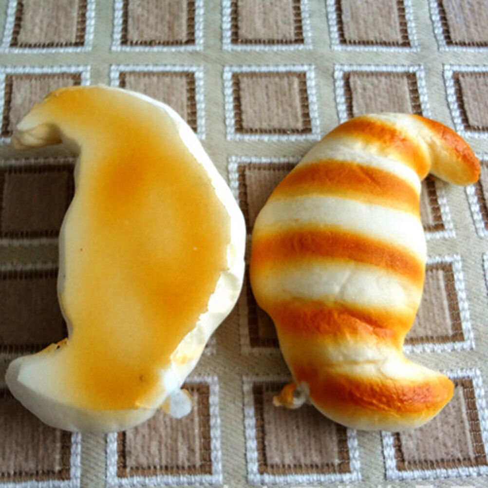 Lovely Croissants Soft Diy   Phone Charm Bread Straps 8Cm .l8