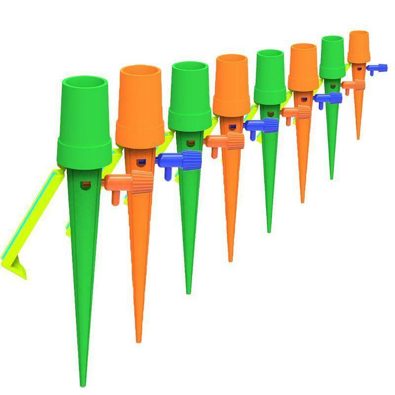 6 Pcs Automatic Watering Irrigation Spike Plant Flower Pot Drip Adjustable Water