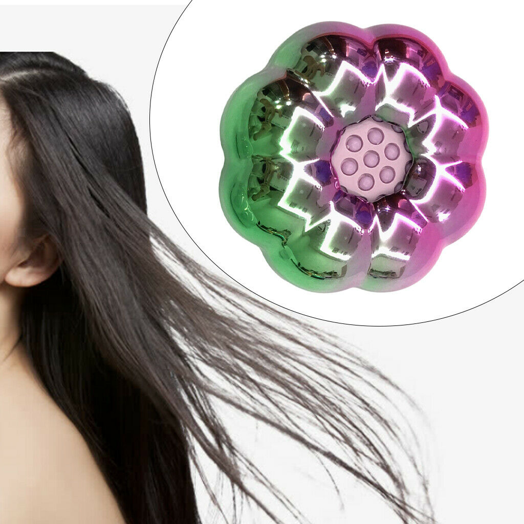Hair Comb Massage Brush Detangling Knots for Men Women Hair Rainbow Flower