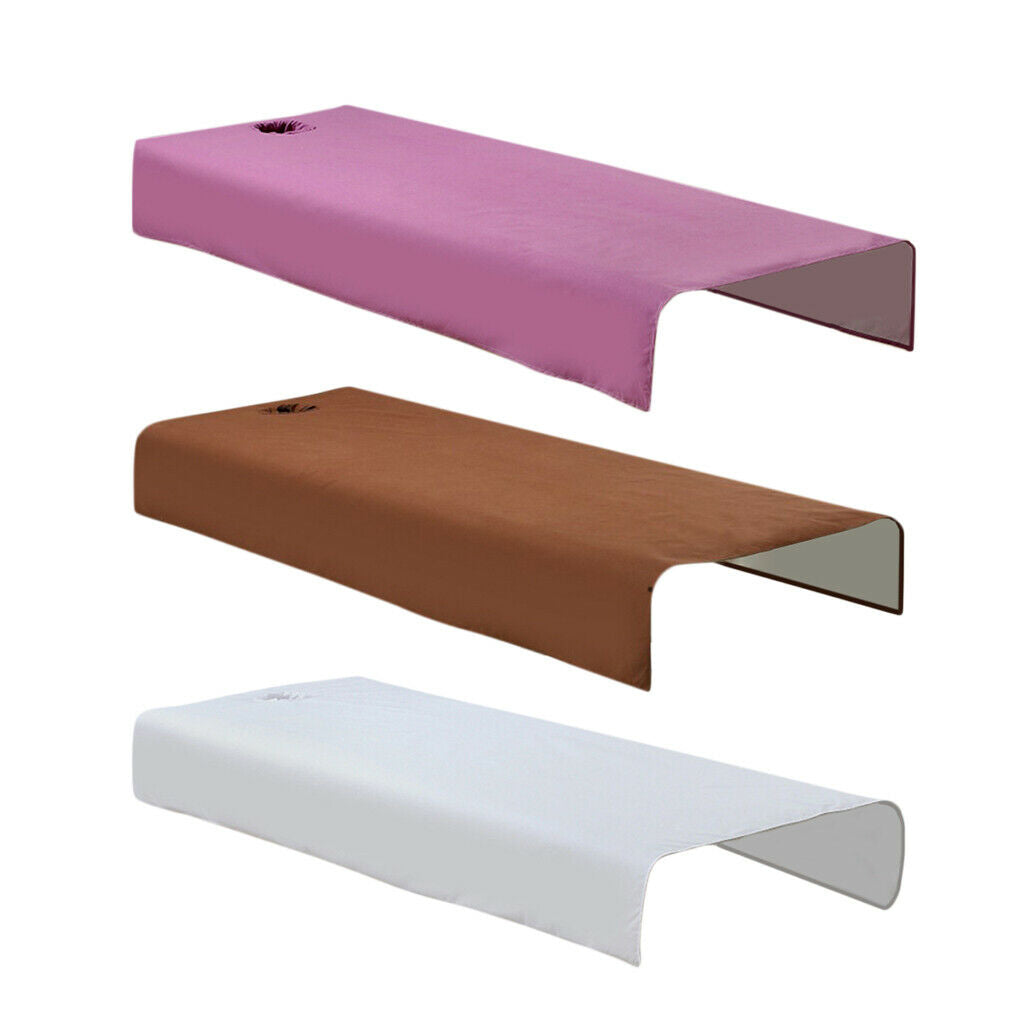 3 Pieces Salon Beauty Tattoo Sauna Bed Table Sheets Cotton Covers Washable