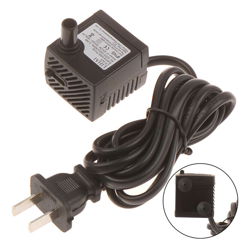 AC 220V 3W US Plug Submersible Water Pump Aquarium Fountain Air Fish Pond~AU Lt