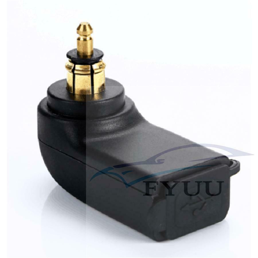 Motorcycle Charger Adapter Black Dual USB 4.8A Waterproof For BMW Din Hella Plug