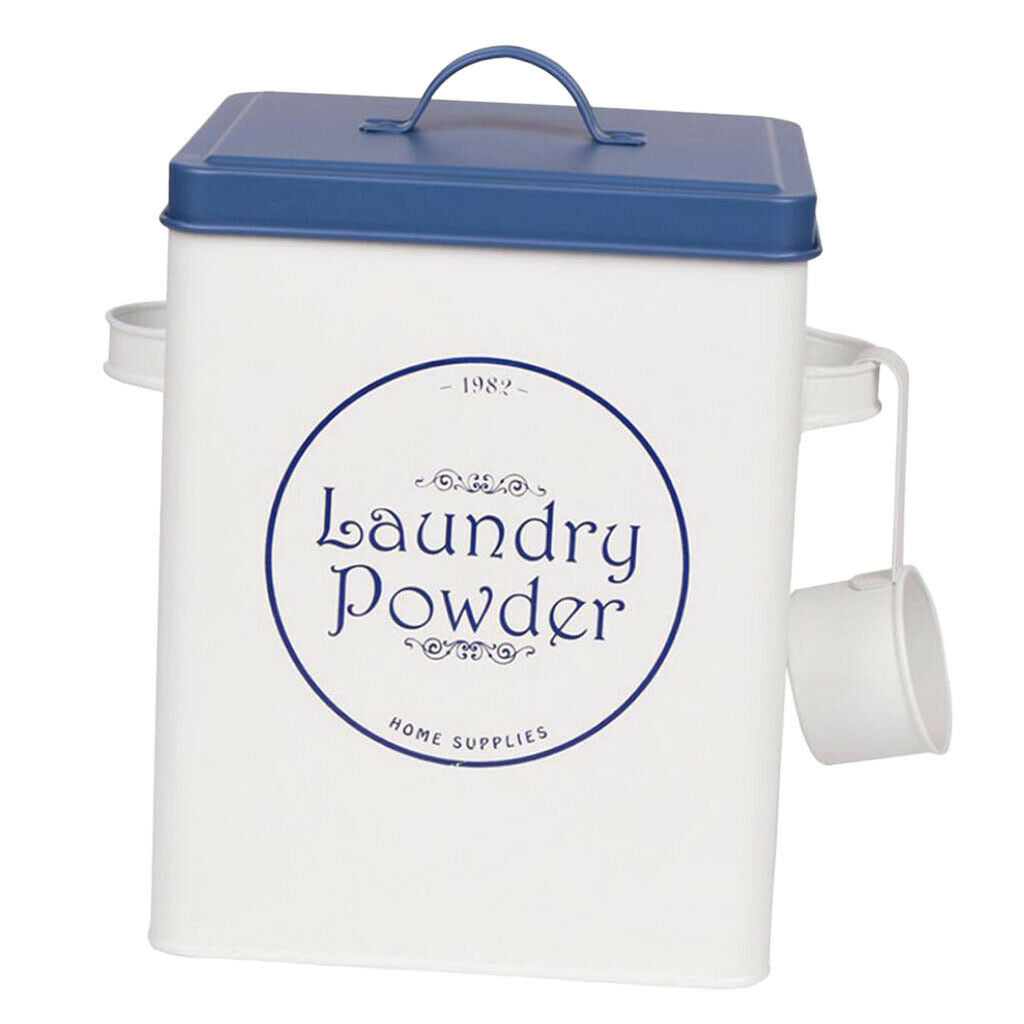 Tin washing powder metal storage container detergent can storage box