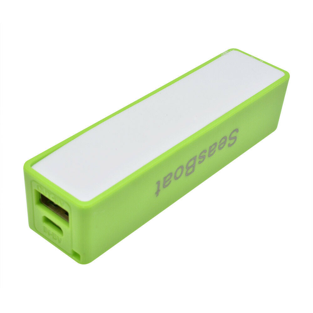SeasBoat 1800m/2200m/2600mAh Green USB Power Bank Case 18650 Battery Charger DIY
