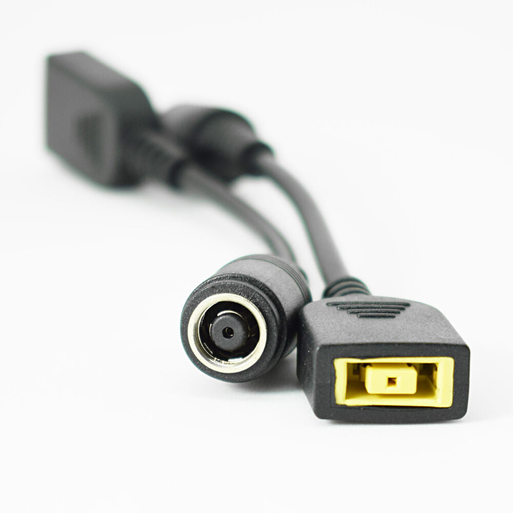 10pcs 7.9x5.5mm Female To Square DC Tip Female Adapter Cable For Lenovo Thinkpad