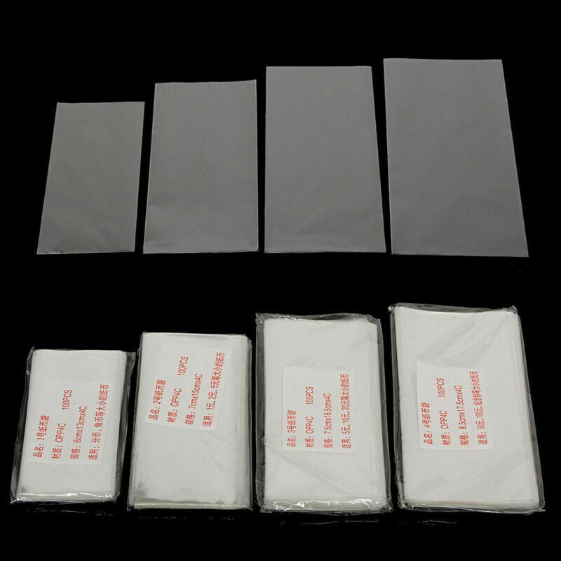 Currency Sleeves Holders For Banknotes Paper Money Stamp Paper 100pcs 4 Size
