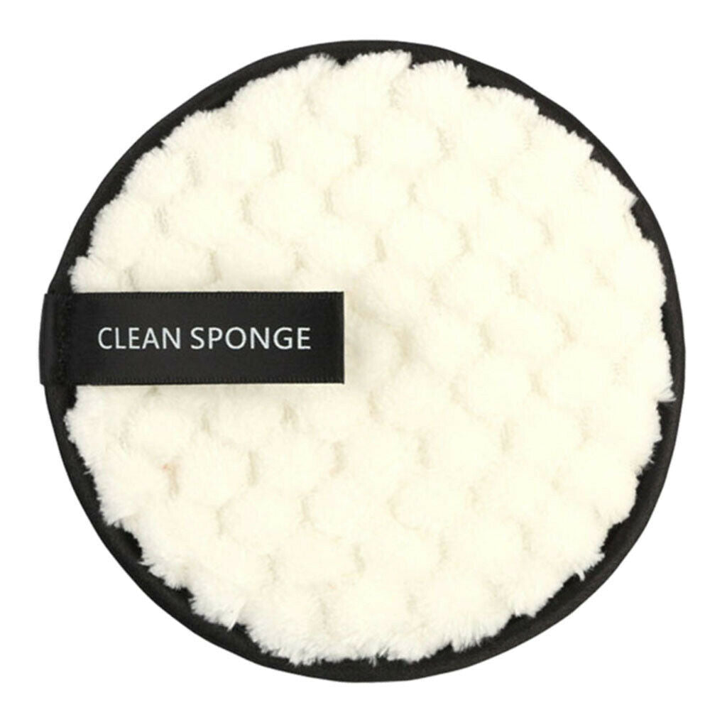 6 Pieces Cloth Rounds Face Eye Makeup Remover Pads Washable Facial Cleansing