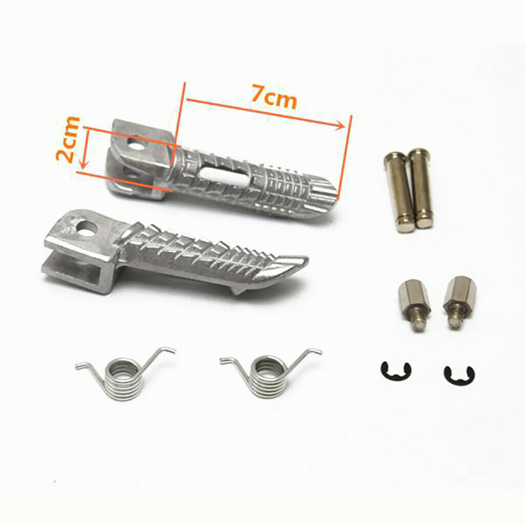 2PCS Aluminum Front & Rear Foot Pegs for Suzuki GSXR 600/750/1000 2001-2014