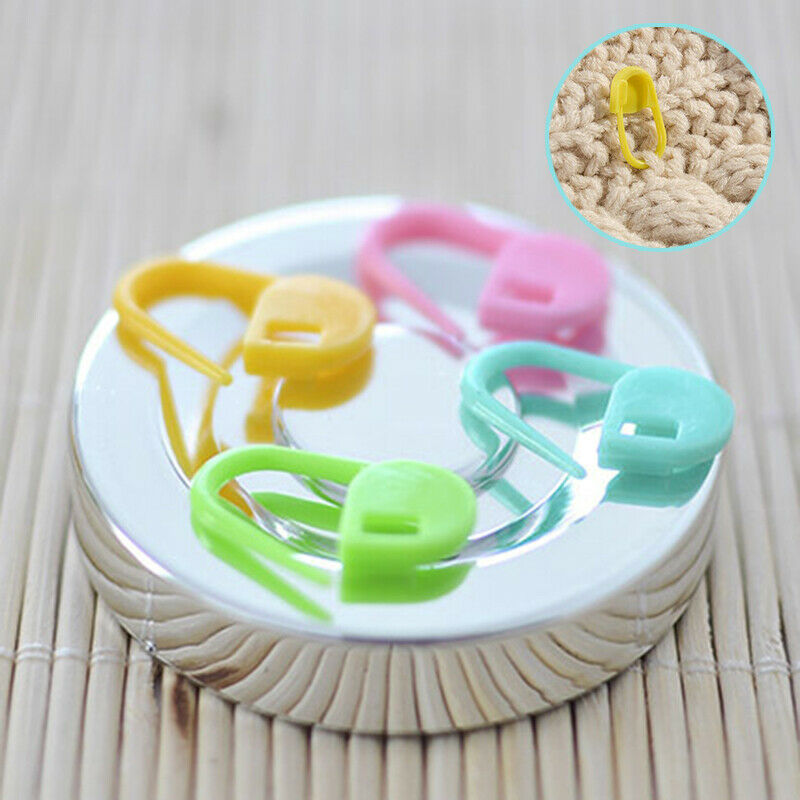100Pcs Lot Mixed Color Knitting Needles Tools Plastic Kit Aluminum Crochet Hooks