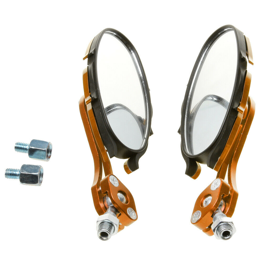 Universal 10mm Motorcycle Fire Rear View Mirrors Reflector Stylish Design for