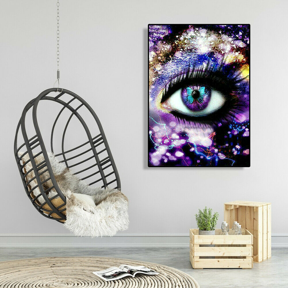 5D DIY Diamond Painting Full Drill Rhinestone Mosaic Kits Eyes Cross Stitch @