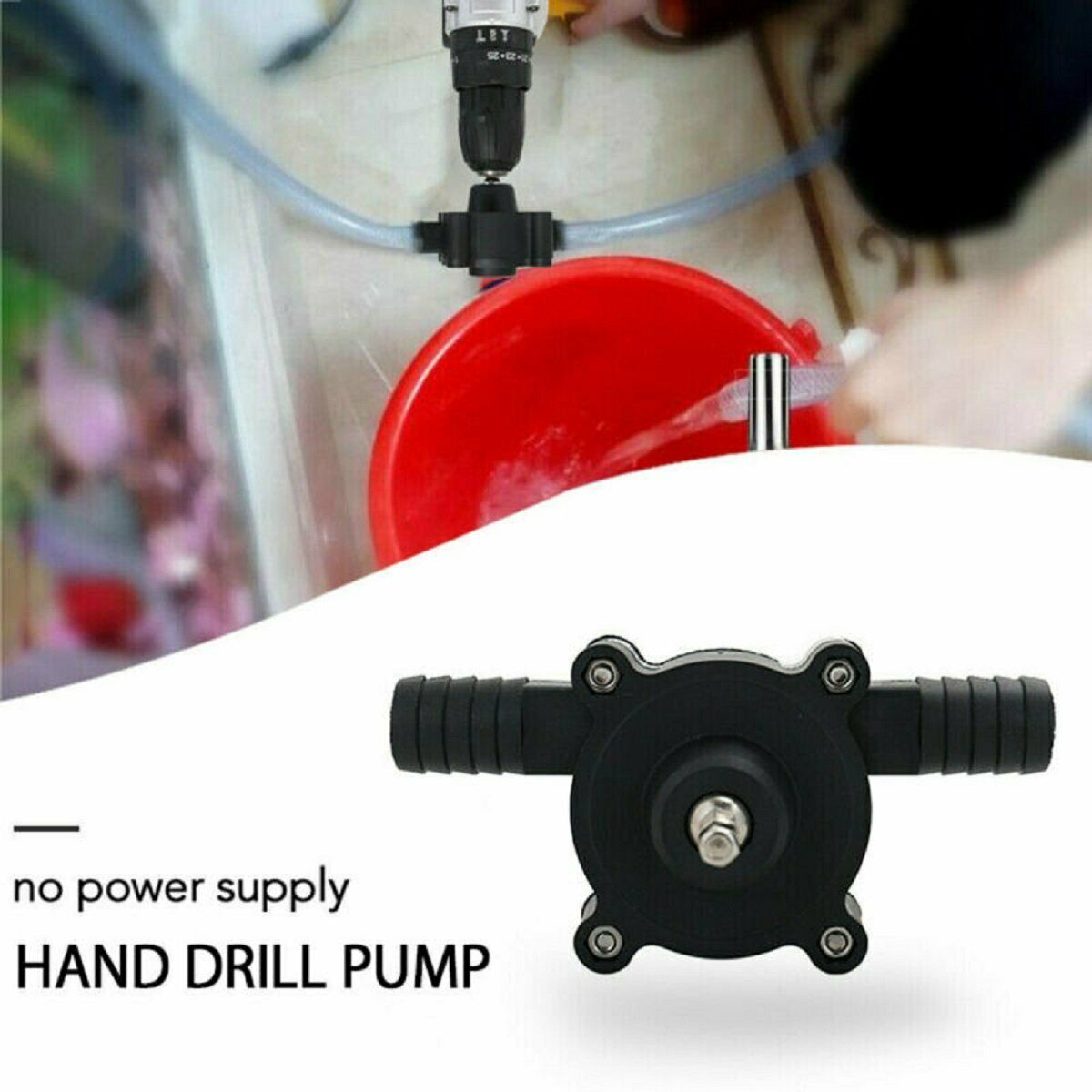 Hand Electric Drill Drive Self Priming Pump Home Oil Fluid Water Transfer Tools
