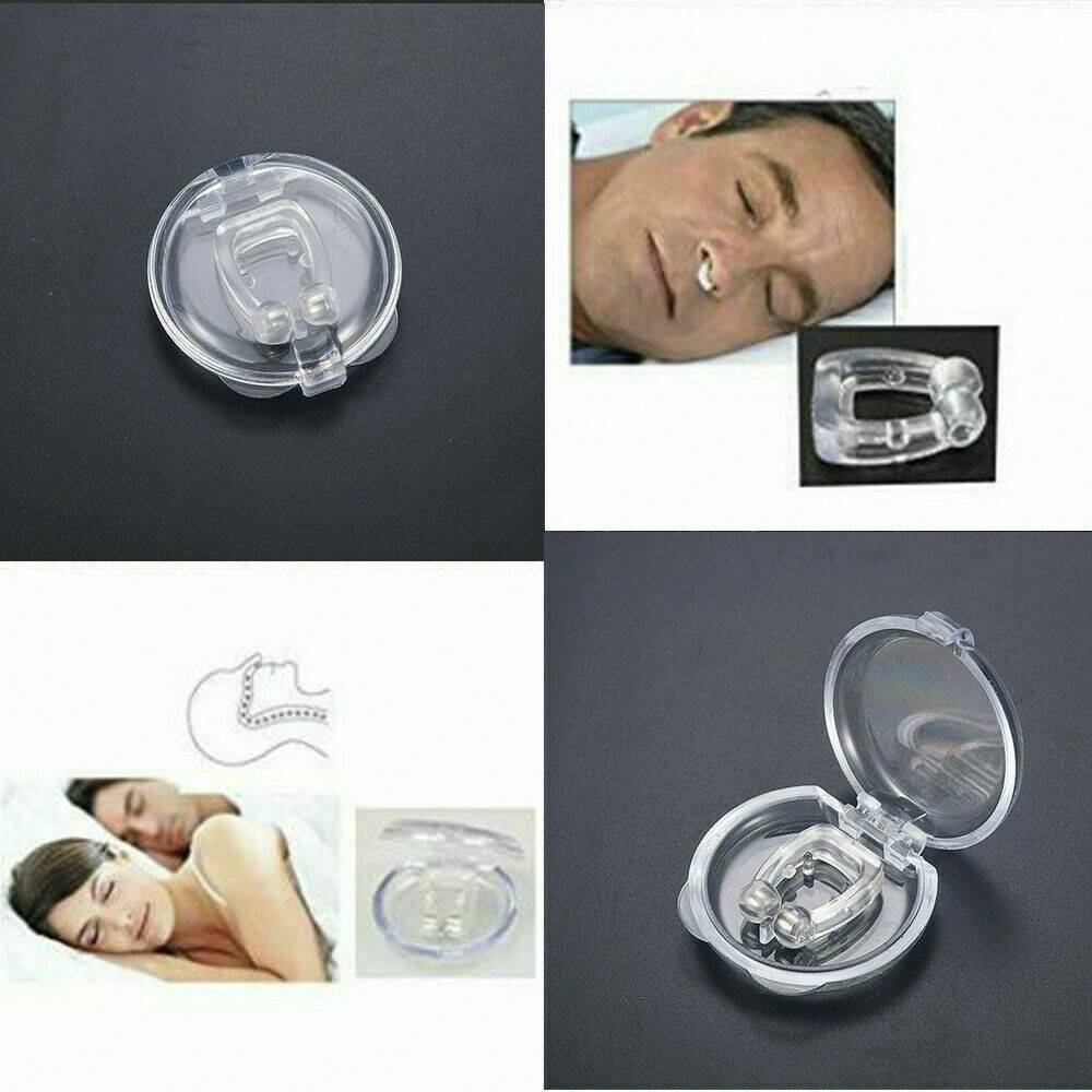 Unisex Clipple Silicone Magnetic Anti Snore Stop Snoring Nose Clip Sleeping Aid