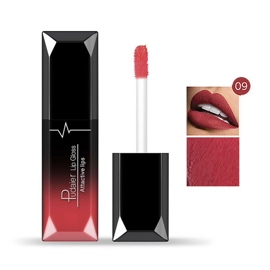 Matte Velvet Liquid Lipstick Long Lasting Lip Makeup Lip Gloss Non-stick Cup 9#