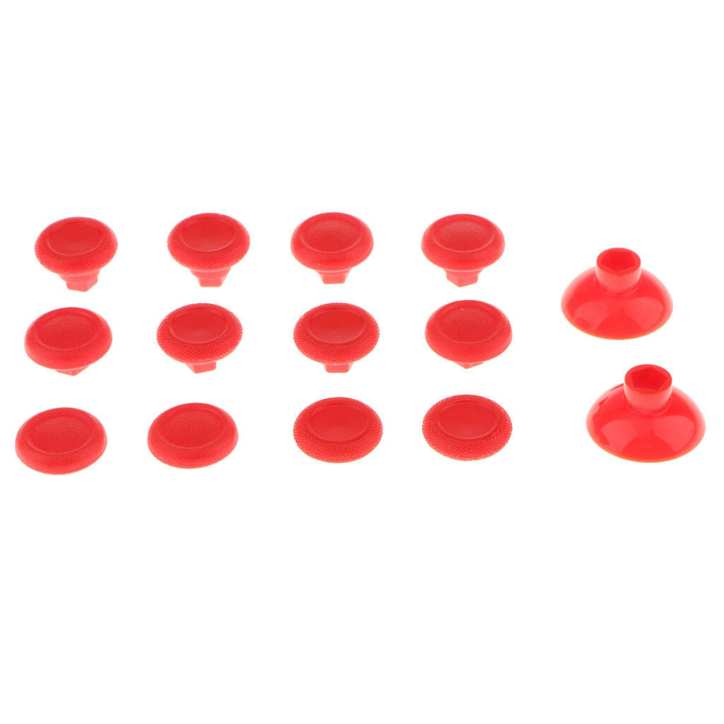 14x Thumbstick Thumb Stick Replacement for PS4     Controller Red