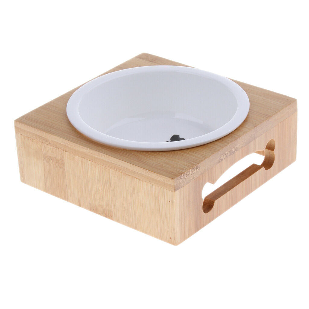 Removable Pet Cat Dog Food Bowl Water Feeding Dish Single