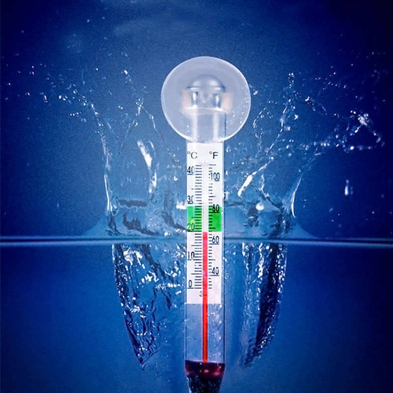 Glass Meter Aquarium Fish Tank Water Temperature Thermometer Suction Cup
