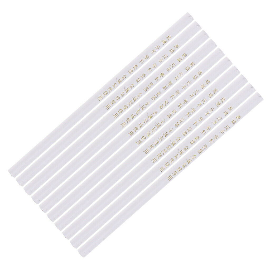 10pcs White Marking Pencils Tailor Pens Chalk For Cloth Glass