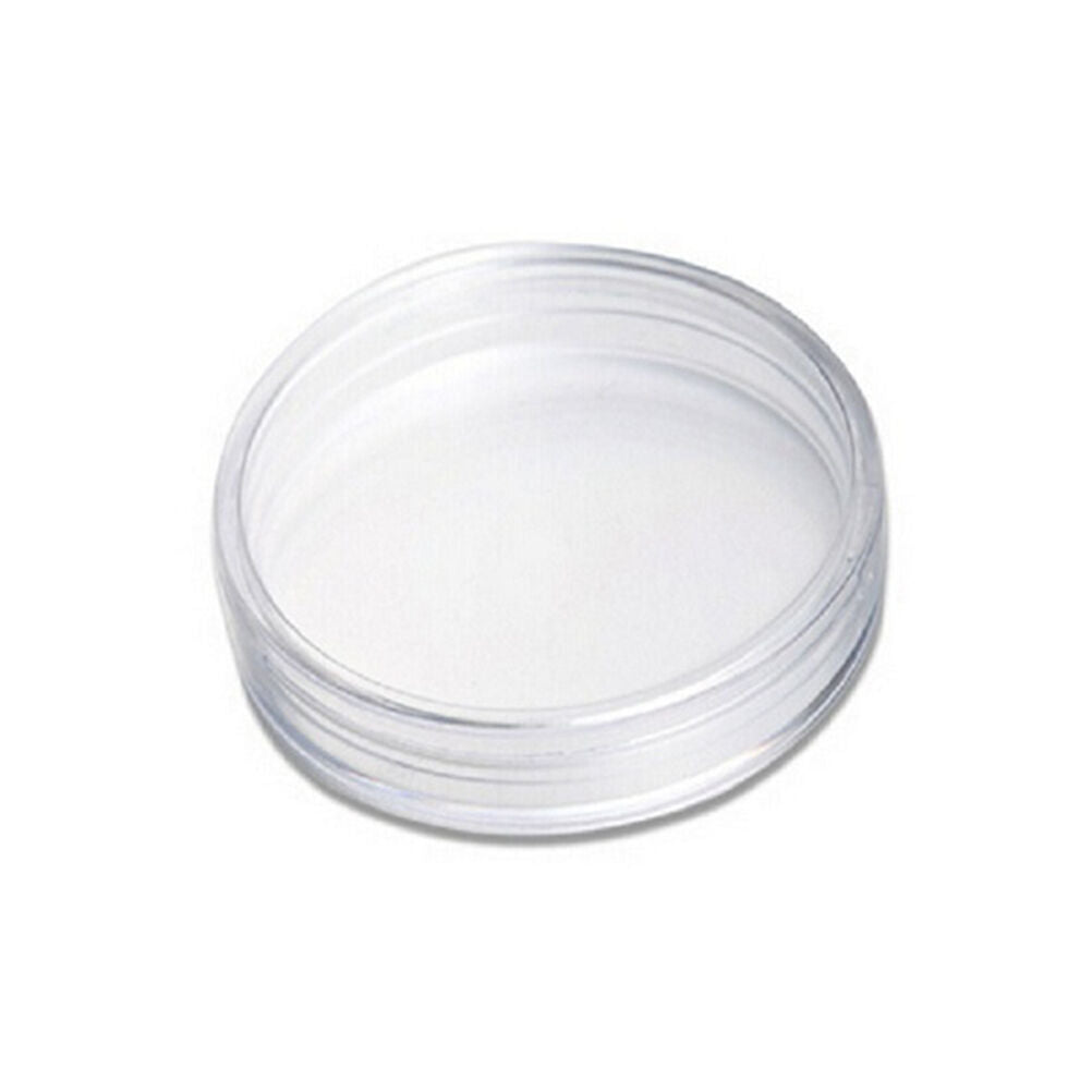 10pcs 19mm Clear Round Cases Coin Storage Capsules Holder Round Plasti.l8