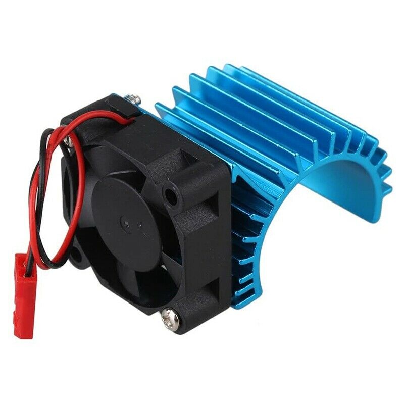 380 Motors Heatsink with Fan for RC 1:16 Car Motor Heat Sink Blue K9F8