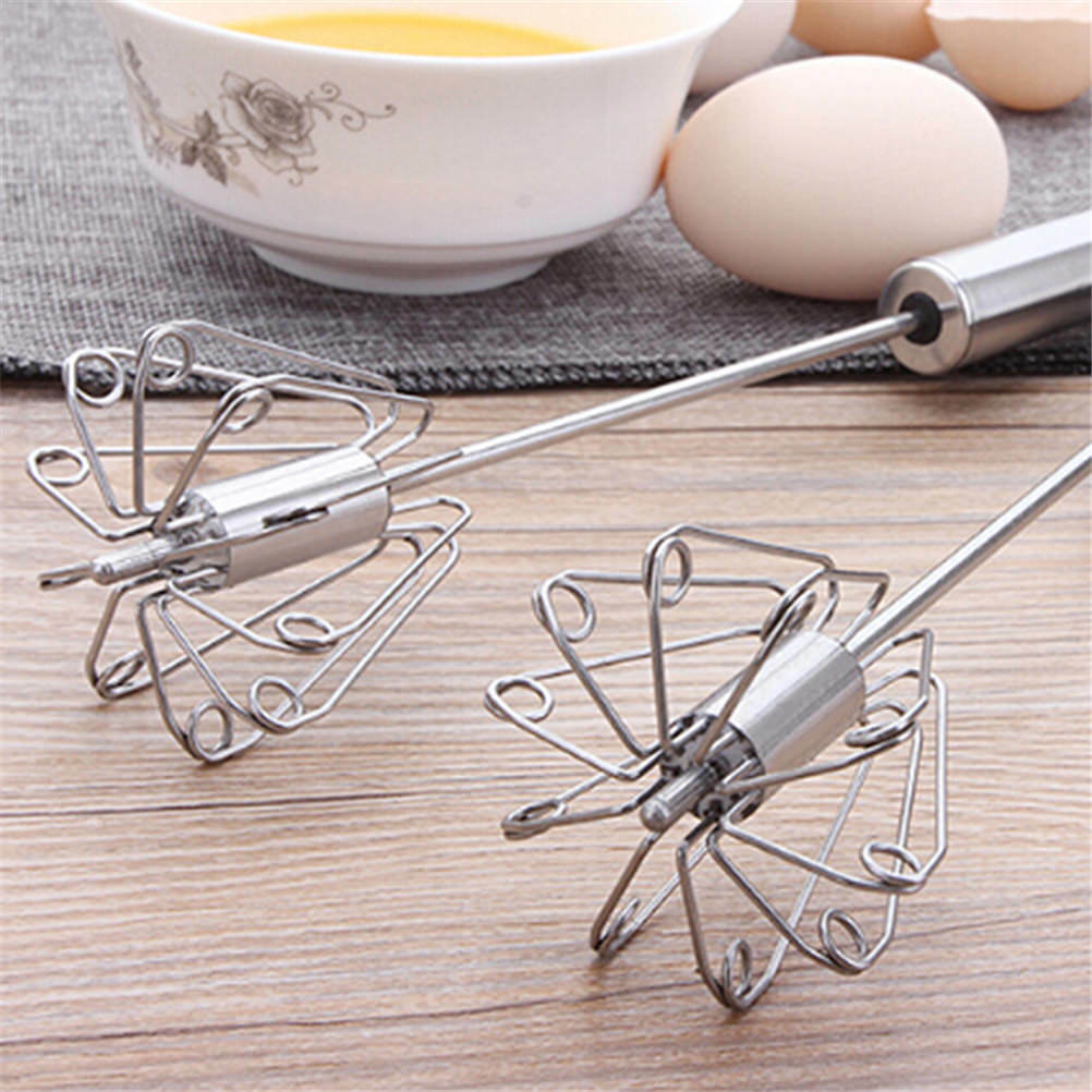 Semi - automatic Foamer Rotate Hand Whisk Mixer Egg Beater Milk Crea.l8