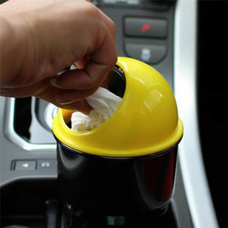 Car Garbage Can Car Trash Can Garbage Dust Case Holder Bin Car Basket Blue l Tt