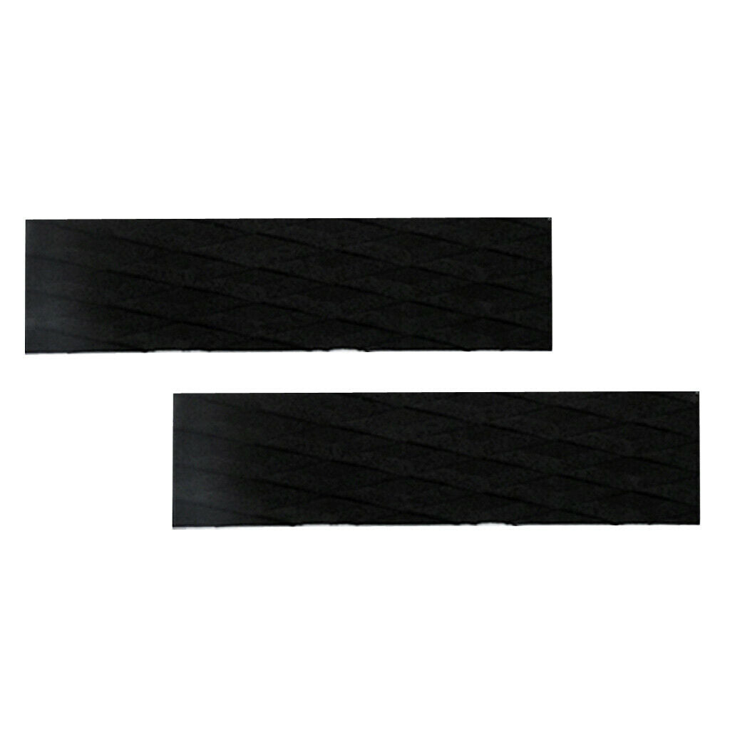 2 Pieces Diamond Grooved Non-slip Ultralight EVA Skimboard Tail Pads Traction