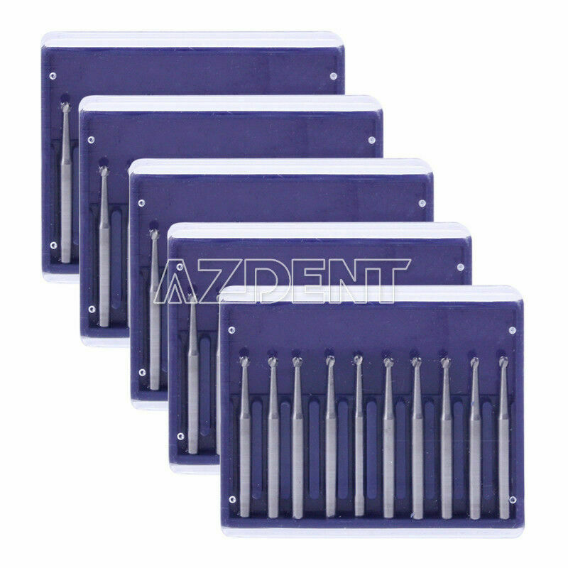5 X Dental Tungsten Carbide Burs FG-3 For High Speed Handpiece 10pcs/Pack 1.6mm
