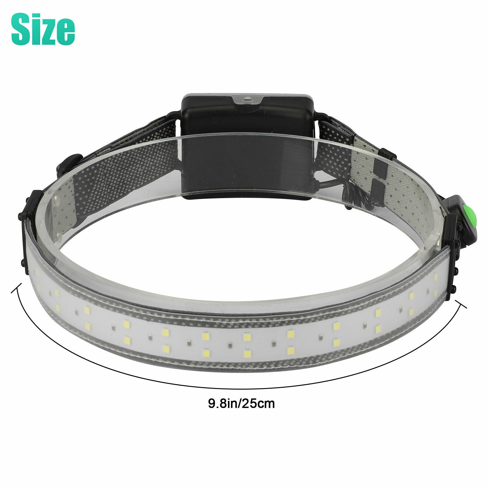 LED Head Band Light Flashlight Headlamp 3Mode Broadbeam Torch Lamp Waterproof