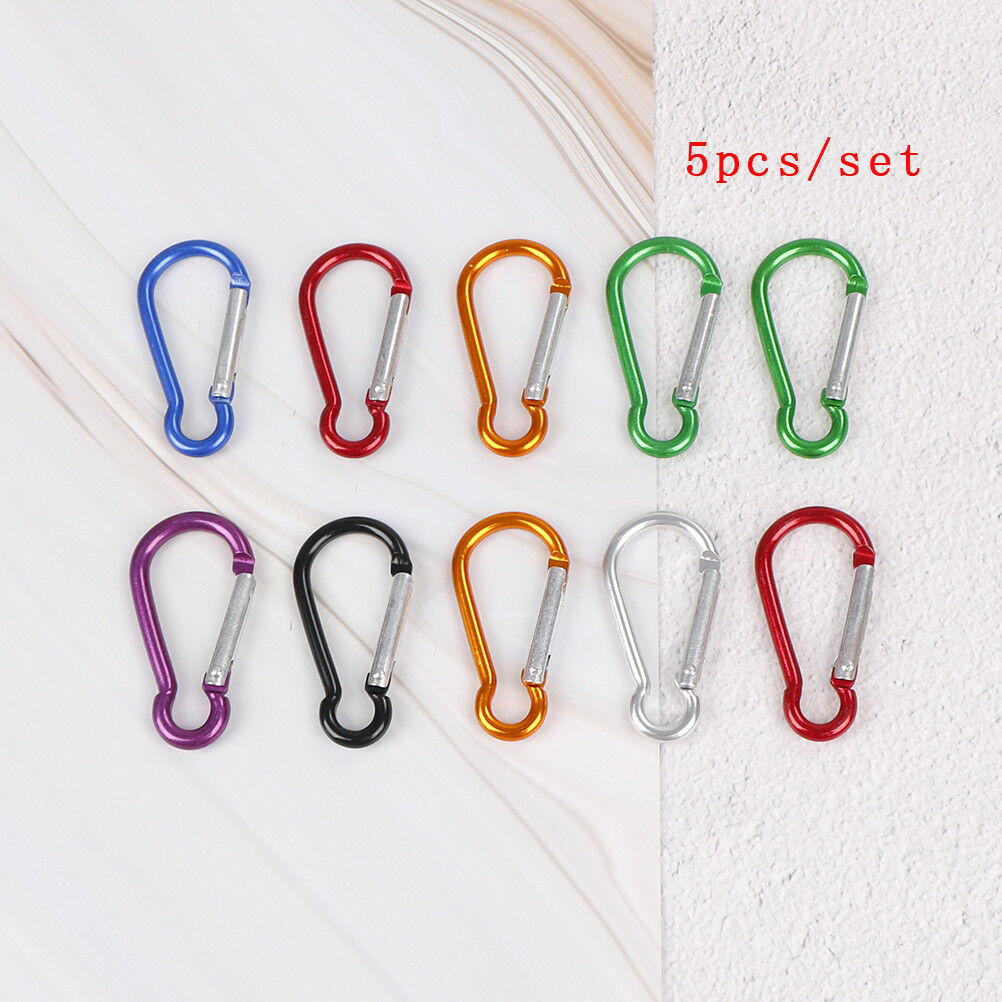 5Pcs/Set Random No.5 Aluminum Alloy Gourdshaped Outdoors Sport Clasp Smal.l8