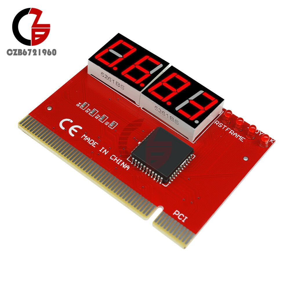 4-Digit PC Mainboard Motherboard Diagnostic Analyzer Tester Computer PCI Card