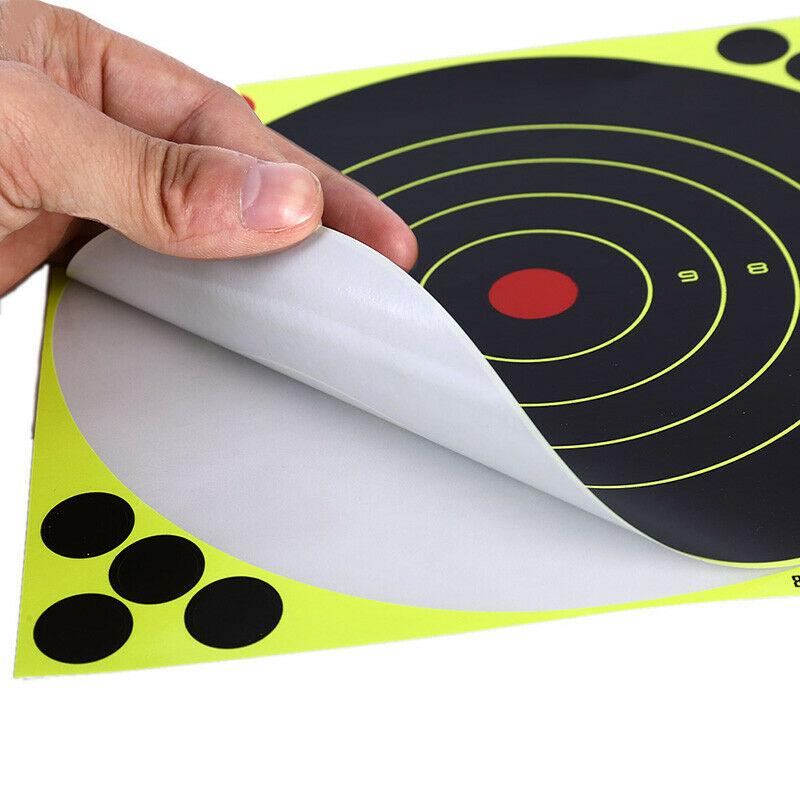10 sheets/set Shooting Targets Glow Florescent Paper Target for Hunting Ar G SJ