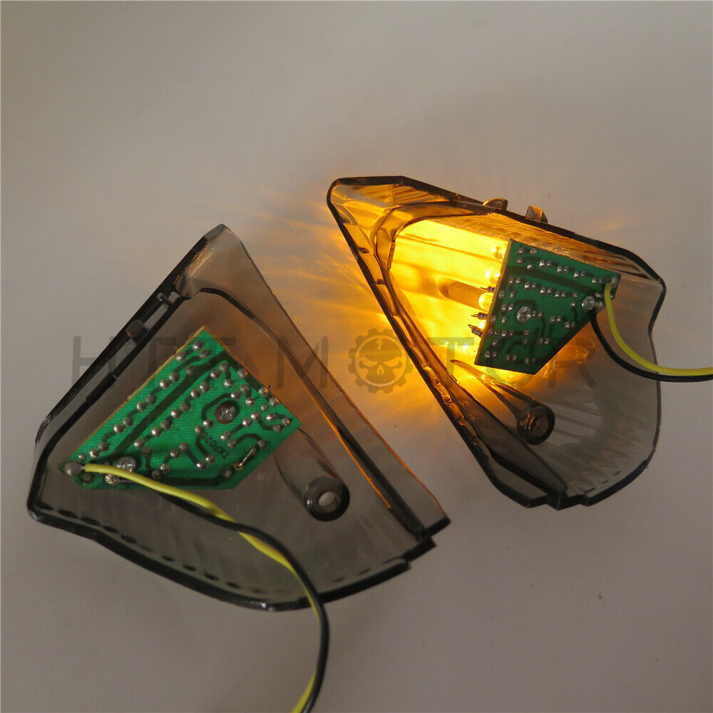Turn Signal Smoke Lens Cover w/ LED FOR Suzuki GSXR600 750 06-07