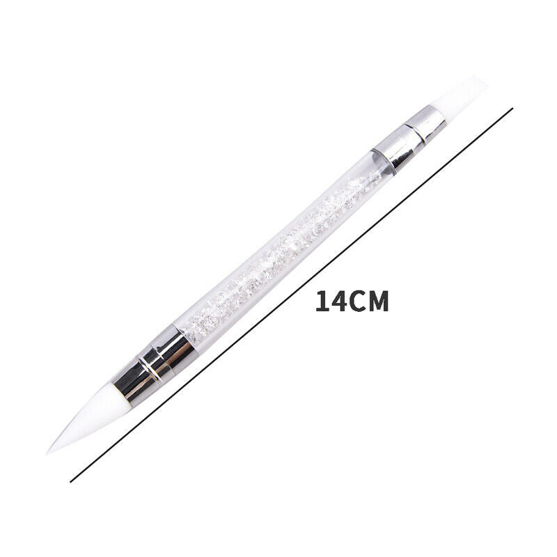 1pcs Dual-Ended Nail Art Silicone Sculpture Pen Nails Art Tools DIY Paint JD