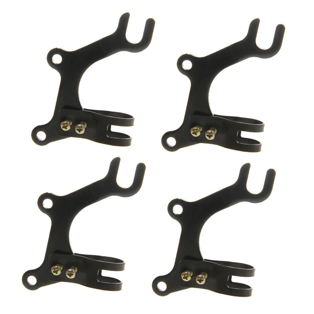 4pcs Black Aluminum Alloy Bike Disc Brake Adapter Bracket Mounting Holder
